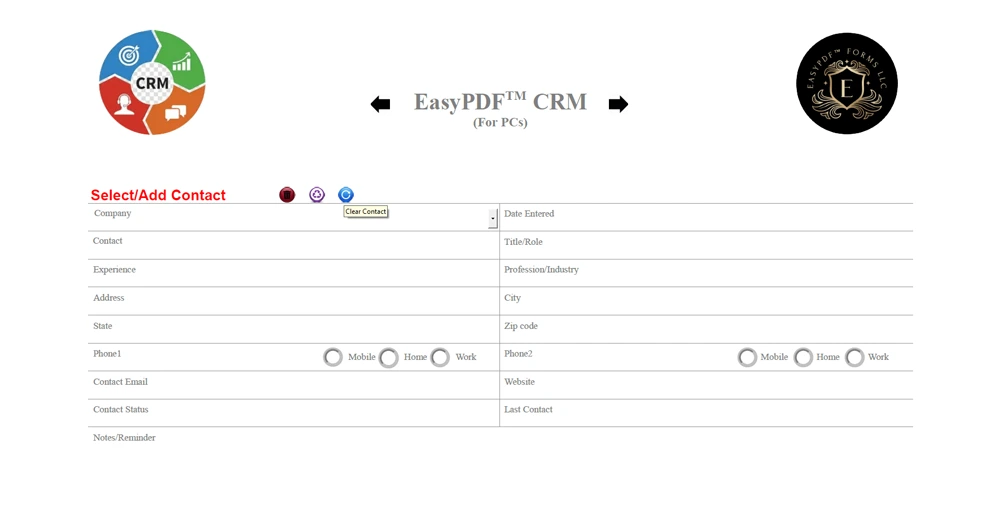 EasyPDF™ CRM Form