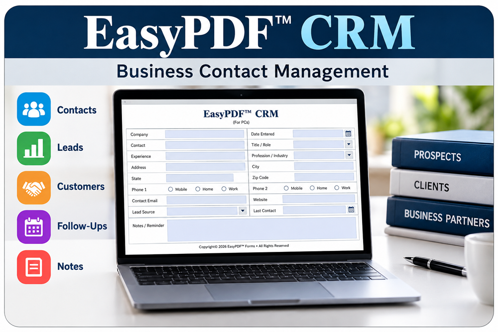EasyPDF™ CRM Cartoon Mascot